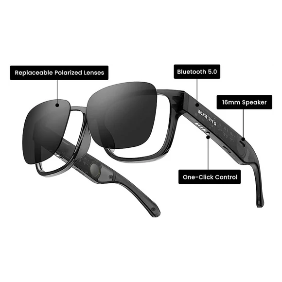 Lunettes connectées Rokit Eye Q - Noir